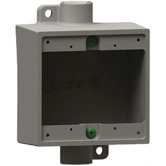 Hubbell Killark - Electrical Outlet Boxes & Switch Boxes Enclosure Type: Device Box Enclosure Shape: Square - Exact Industrial Supply