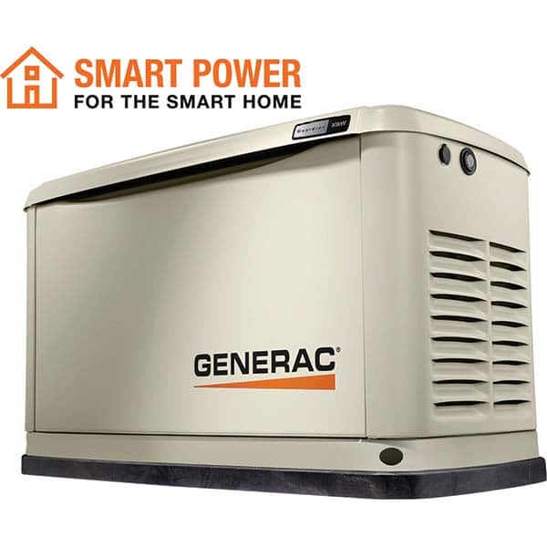 Generac Power - Standby Power Generators Generator Type: Air Cooled Fuel Type: Natural Gas; Liquid Propane (LP) - Exact Industrial Supply