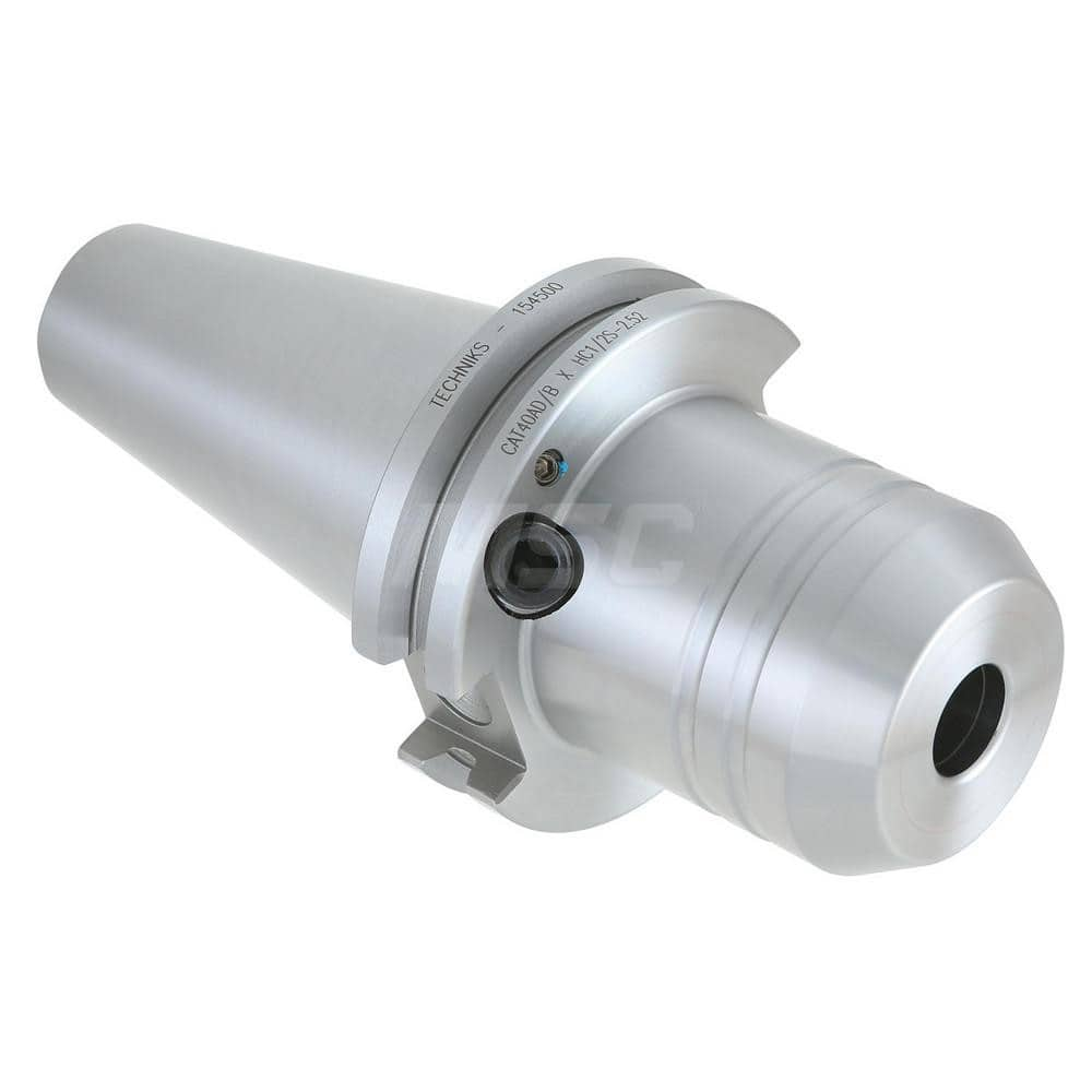 Hydraulic Tool Chuck: Taper Shank, 16 mm Hole 80.5 mm Projection, 38 mm Nose Dia, Through Coolant