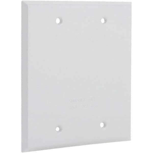 Hubbell-Raco - Weatherproof Box Covers Cover Shape: Rectangle Number of Holes in Outlet: 0 - Exact Industrial Supply