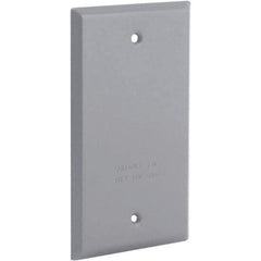Hubbell-Raco - Weatherproof Box Covers Cover Shape: Rectangle Number of Holes in Outlet: 0 - Exact Industrial Supply
