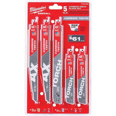 Milwaukee Tool - Reciprocating Saw Blade Sets Blade Material: Bi-Metal Minimum Blade Length (Inch): 6 - Exact Industrial Supply