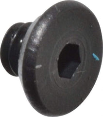 Value Collection - #2-56 UNC Hex Socket Drive, Flat Screw - Alloy Steel, Black Oxide Finish, Fully Threaded, 1/8" OAL - Exact Industrial Supply
