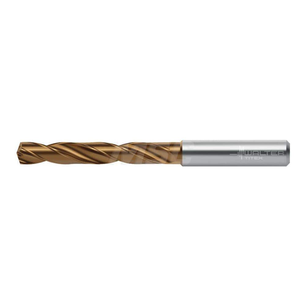 Jobber Length Drill Bit: 0.7677″ Dia, 140 °, Solid Carbide TiSiAlCrN, AlTiN Finish, Right Hand Cut, Spiral Flute, Straight-Cylindrical Shank, Series DC160