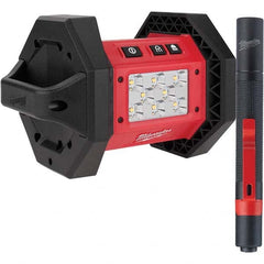 Milwaukee Tool - Cordless Work Lights Voltage: 18 Run Time: 3 hrs. - Exact Industrial Supply