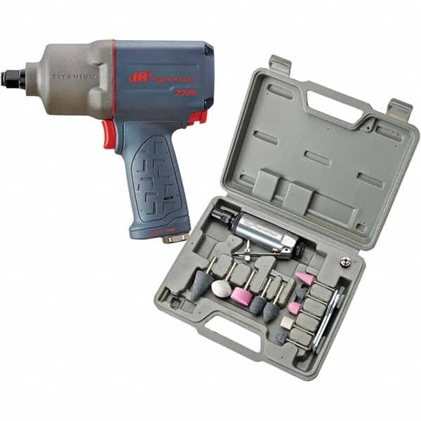 Ingersoll-Rand - Air Impact Wrenches & Ratchets Drive Size: 1/2 Handle Type: Pistol Grip - Exact Industrial Supply