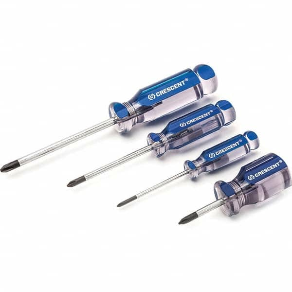 Crescent - Screwdriver Sets Screwdriver Types Included: Philips Number of Pieces: 4 - Exact Industrial Supply