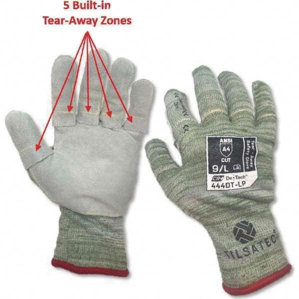 Tilsatec - Size L (9), ANSI Cut Lvl A4, Puncture Lvl 4, Abrasion Lvl 4, Cut & Puncture Resistant Gloves - Exact Industrial Supply