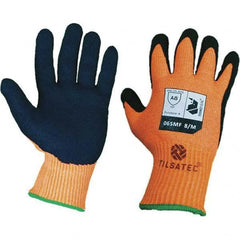 Tilsatec - Size XL (10), ANSI Cut Lvl A8, Puncture Lvl 4, Abrasion Lvl 4, Micro-Foam Nitrile Coated Cut & Puncture Resistant Gloves - Exact Industrial Supply