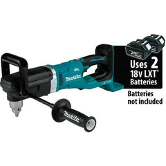 Makita - 36 Volt 1/2" Chuck Right Angle Handle Cordless Drill - 0-1400 RPM, Reversible, Lithium-Ion Batteries Not Included - Exact Industrial Supply