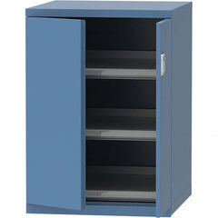 LISTA - 45 Compartment Bright Blue Steel Modular Storage Cabinet - Exact Industrial Supply