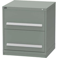 Modular Steel Storage Cabinet: 30″ Wide, 27-3/4″ Deep, 33″ High 440 lb Capacity, 2 Drawer