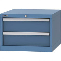 LISTA - 1 Drawer, 99 Compartment Bright Blue Steel Modular Storage Cabinet - Exact Industrial Supply