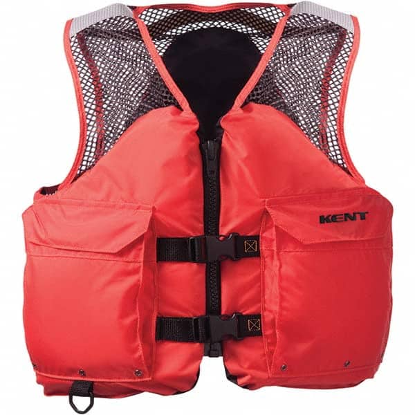 Life Jackets & Vests; Type: Mesh Deluxe Vest; Size: 2XL; Material: Retroreflective; Minimum Buoyancy (lbs): 15.5; USCG Rating: 3; Additional Information: Lightweight & Durable; Dual Cargo Pockets; Hidden Belts to Reduce Snags; Two 1 in Encircling Belts wi