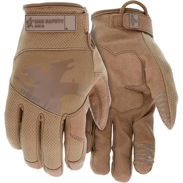 Gloves: Size 2XL Tan, Padded Palm Grip