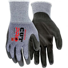 MCR Safety - Size XS, ANSI Cut Lvl A4, Puncture Lvl 3, Polyurethane Coated Cut & Puncture Resistant Gloves - Exact Industrial Supply