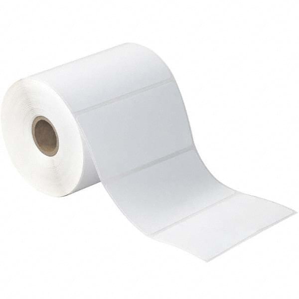 Value Collection - Pack of 12 Rolls, 500 Labels per Roll, 4" x 3" White Paper Thermal Labels - Exact Industrial Supply