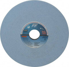 Norton - 8" Diam x 1-1/4" Hole x 1/2" Thick, I Hardness, 60 Grit Surface Grinding Wheel - Ceramic, Type 1, Medium Grade, 3,600 Max RPM, Vitrified Bond, No Recess - Exact Industrial Supply