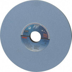 Norton - 8" Diam x 1-1/4" Hole x 1/2" Thick, K Hardness, 80 Grit Surface Grinding Wheel - Ceramic, Type 1, Medium Grade, 3,600 Max RPM, Vitrified Bond, No Recess - Exact Industrial Supply