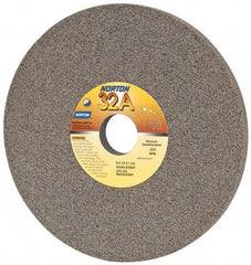 Norton - 8" Diam x 1-1/4" Hole x 1/2" Thick, G Hardness, 60 Grit Surface Grinding Wheel - Aluminum Oxide, Type 1, Medium Grade, 3,600 Max RPM, Vitrified Bond, No Recess - Exact Industrial Supply