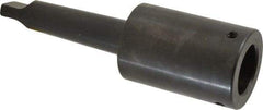 Collis Tool - 1-1/2 Inch Tap, 2.31 Inch Tap Entry Depth, MT3 Taper Shank, Standard Tapping Driver - 2-15/16 Inch Projection, 2 Inch Nose Diameter, 1.233 Inch Tap Shank Diameter, 0.925 Inch Tap Shank Square - Exact Industrial Supply