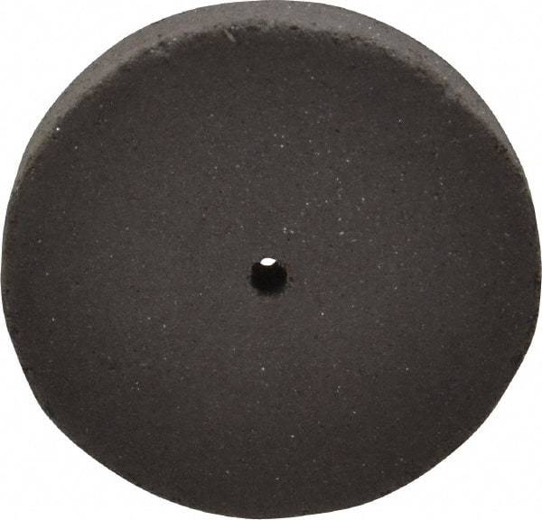 Cratex - 1" Diam x 1/16" Hole x 1/8" Thick, Surface Grinding Wheel - Silicon Carbide, Medium Grade, 25,000 Max RPM, Rubber Bond, No Recess - Exact Industrial Supply