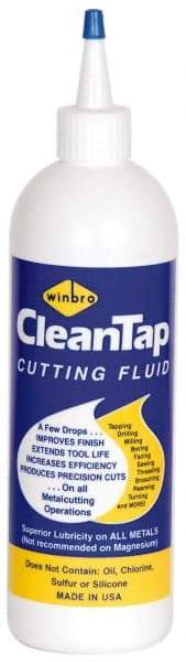 Winfield Brooks - CleanTap, 16 oz Bottle Cutting & Tapping Fluid - Water Soluble, For Machining - Exact Industrial Supply