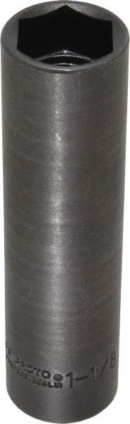 Proto - 1/2" Drive 1-1/8" Deep Impact Socket - 6 Points, 5-3/4" OAL - Exact Industrial Supply