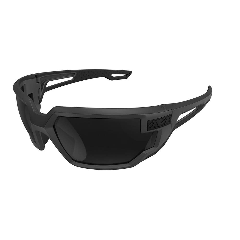 Safety Glasses; Type: Safety; Frame Style: Full-Framed; Lens Coating: Anti-Fog; Scratch Resistant; Frame Color: Black; Lens Color: Smoke; Lens Material: Polycarbonate; Size: One Size; Glasses Style: Wraparound; Temple Color: Black; Temple Type: Contoured;