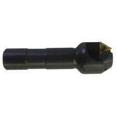 60° Point- 0.212" Min- 0.5" SH- Indexable Countersink & Chamfering Tool - Exact Industrial Supply