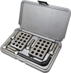 Fowler - 0.0003 Squareness Per Inch, Hardened Steel, 1-2-3 Block with 23 Hole Setup Block - 55-60 HRC Hardness, Sold As Matched Pair - Exact Industrial Supply