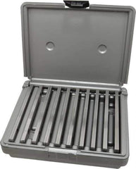 Fowler - 20 Piece, 6 Inch Long x 1/8 Inch Thick, Alloy Steel Thin Parallel Set - 1/2 to 1-5/8 Inch High, 52-58 RC Hardness - Exact Industrial Supply