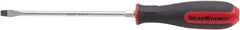 GearWrench - 3/16" Blade Width, 10.05" OAL Slotted Screwdriver - 6" Blade Length, Round Shank, Acetate with Rubber Grip Handle - Exact Industrial Supply