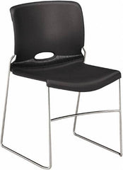 Hon - Polypropylene Lava Stacking Chair - Chrome Frame, 19 Inch Wide x 21 Inch Deep x 29 Inch High - Exact Industrial Supply