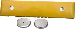 PRO-SAFE - 18" Long x 4" Wide x 1" High, Bumper - Yellow, Plastic - Exact Industrial Supply