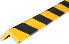 PRO-SAFE - Polyurethane Foam Type E Corner Guard - Yellow/Black, 1" High Side - Exact Industrial Supply