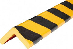 PRO-SAFE - Polyurethane Foam Type H Corner Guard - Yellow/Black, 1" High Side - Exact Industrial Supply