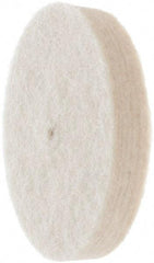 Value Collection - 1-1/2" Diam, 1/4" Shank Diam, Cylinder Shaped Mounted Bob - Medium Density, 1-1/2" Head Length, 2" Shank Length, Wool Felt - Exact Industrial Supply