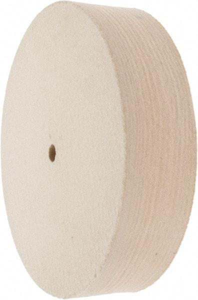 Value Collection - 8" Diam x 2" Thick Unmounted Buffing Wheel - 1 Ply, Polishing Wheel, 1/2" Arbor Hole, Hard Density - Exact Industrial Supply