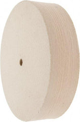 Value Collection - 8" Diam x 2" Thick Unmounted Buffing Wheel - 1 Ply, Polishing Wheel, 1/2" Arbor Hole, Hard Density - Exact Industrial Supply