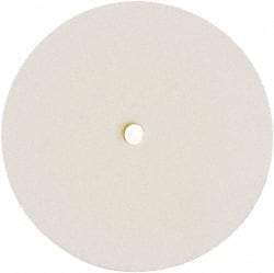 Value Collection - 8" Diam x 1" Thick Unmounted Buffing Wheel - 1 Ply, Polishing Wheel, 1/2" Arbor Hole, Hard Density - Exact Industrial Supply