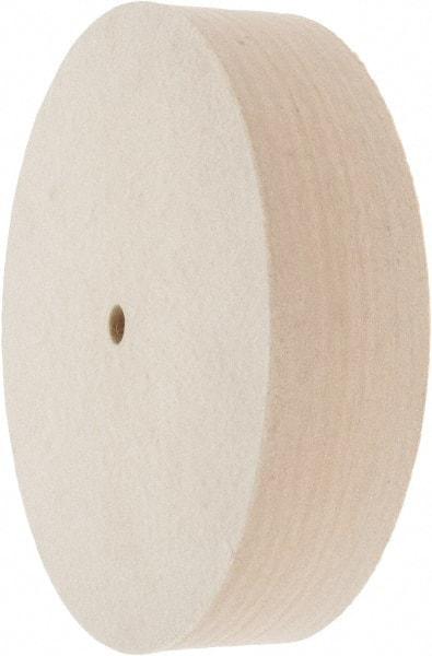 Value Collection - 8" Diam x 2" Thick Unmounted Buffing Wheel - 1 Ply, Polishing Wheel, 1/2" Arbor Hole, Medium Density - Exact Industrial Supply