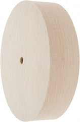 Value Collection - 8" Diam x 2" Thick Unmounted Buffing Wheel - 1 Ply, Polishing Wheel, 1/2" Arbor Hole, Medium Density - Exact Industrial Supply