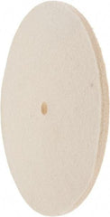 Value Collection - 8" Diam x 1/4" Thick Unmounted Buffing Wheel - 1 Ply, Polishing Wheel, 1/2" Arbor Hole, Hard Density - Exact Industrial Supply