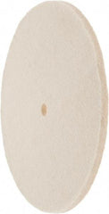 Value Collection - 8" Diam x 1/4" Thick Unmounted Buffing Wheel - 1 Ply, Polishing Wheel, 1/2" Arbor Hole, Soft Density - Exact Industrial Supply