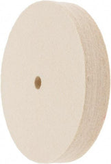 Value Collection - 6" Diam x 1" Thick Unmounted Buffing Wheel - 1 Ply, Polishing Wheel, 1/2" Arbor Hole, Soft Density - Exact Industrial Supply