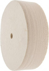 Value Collection - 6" Diam x 2" Thick Unmounted Buffing Wheel - 1 Ply, Polishing Wheel, 1/2" Arbor Hole, Soft Density - Exact Industrial Supply