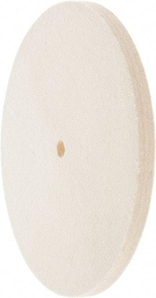 Value Collection - 8" Diam x 1/2" Thick Unmounted Buffing Wheel - 1 Ply, Polishing Wheel, 1/2" Arbor Hole, Medium Density - Exact Industrial Supply