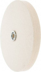 Value Collection - 10" Diam x 1" Thick Unmounted Buffing Wheel - 1 Ply, Polishing Wheel, 1" Arbor Hole, Medium Density - Exact Industrial Supply