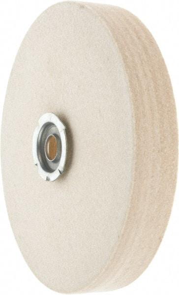 Value Collection - 6" Diam x 1" Thick Unmounted Buffing Wheel - 1 Ply, Polishing Wheel, 1" Arbor Hole, Hard Density - Exact Industrial Supply